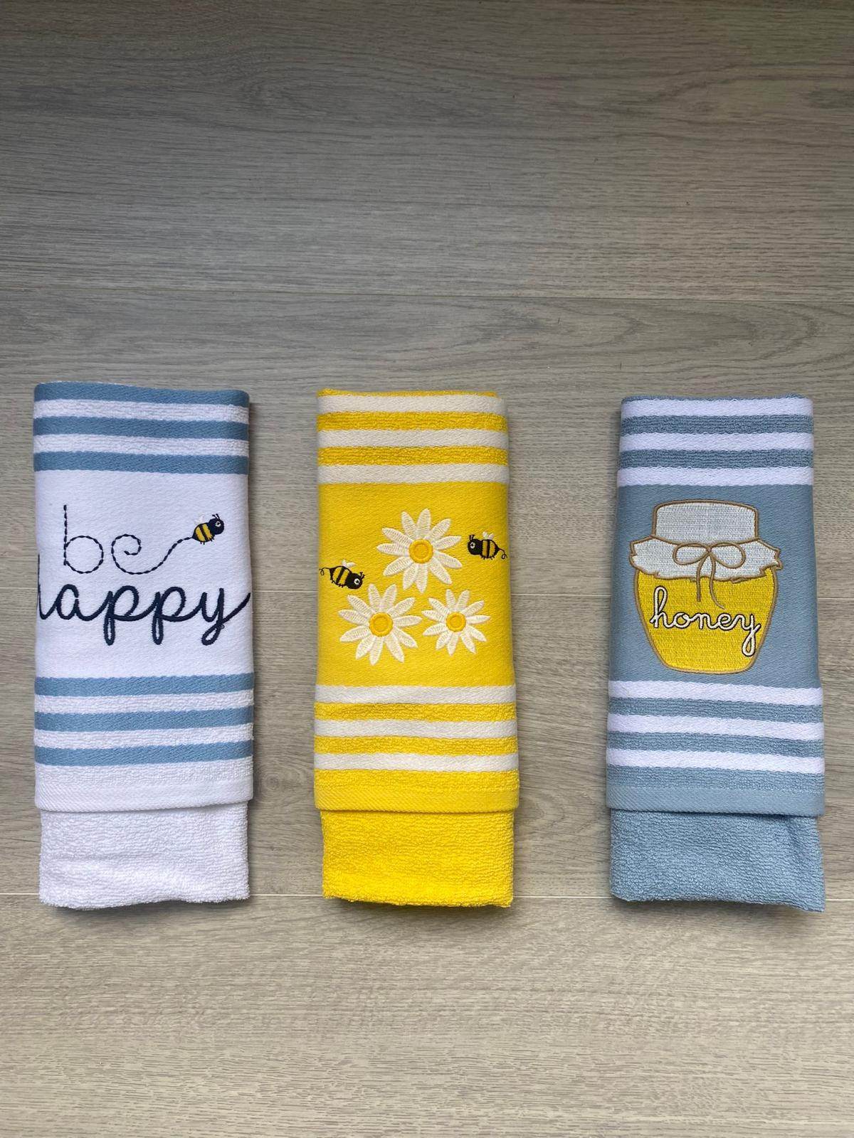 Strofinaccio 3pz Biancheria Happy Strofinacci Maestri Cotonieri - evabiancheria