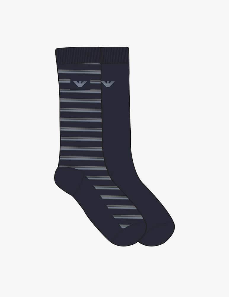 Calze lunghe Bi-pack Uomo AF18177 EM000545 Emporio Armani - evabiancheria