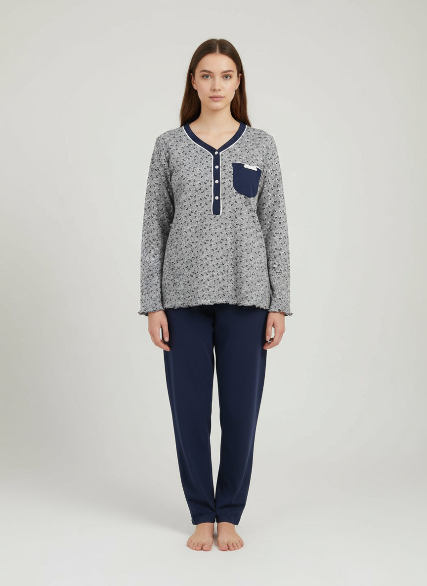 Pigiama Serafino Donna L0DO4 Gr Lovable