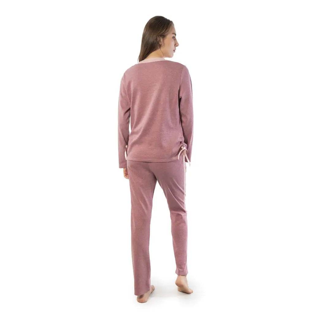 Pigiama scollo V Donna IB12 Verdissima - evabiancheria