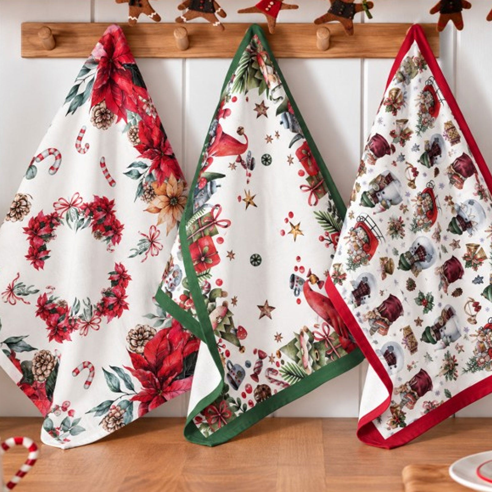 Strofinaccio stampato natalizio Biancheria Christmas Strof Dis2 Neith