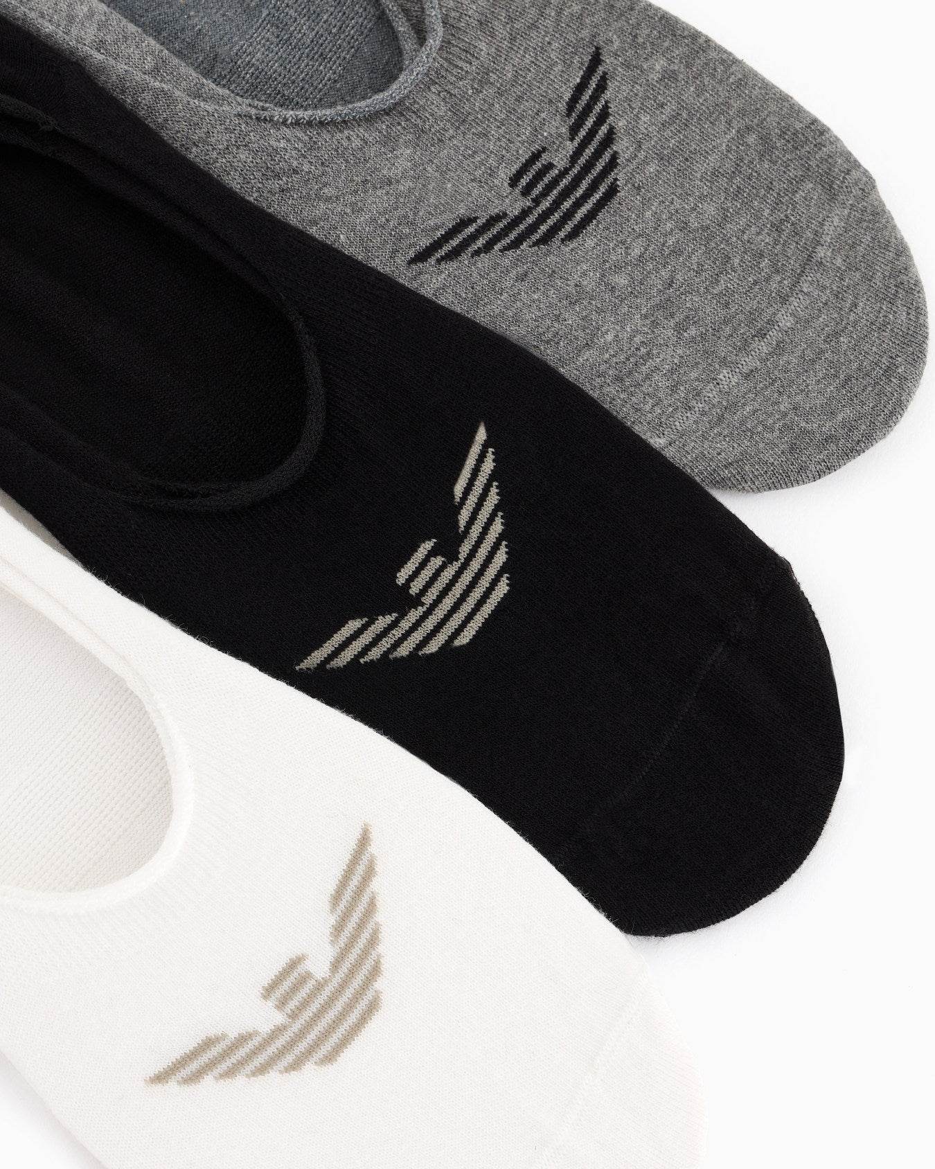 Salvapiedi 3-pack Uomo AF12271 EM000548 Emporio Armani - evabiancheria