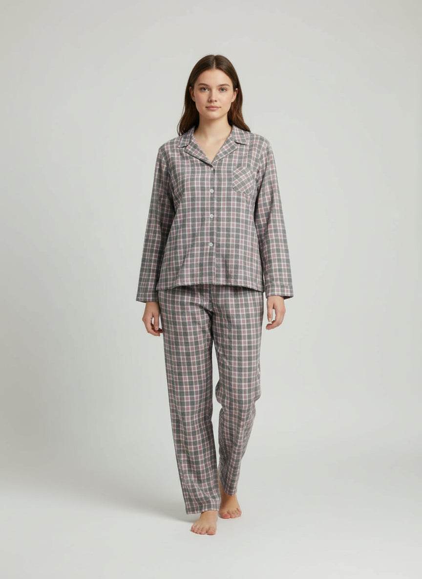 Pigiama Aperto Donna Afrodite dis1 Crispo - evabiancheria