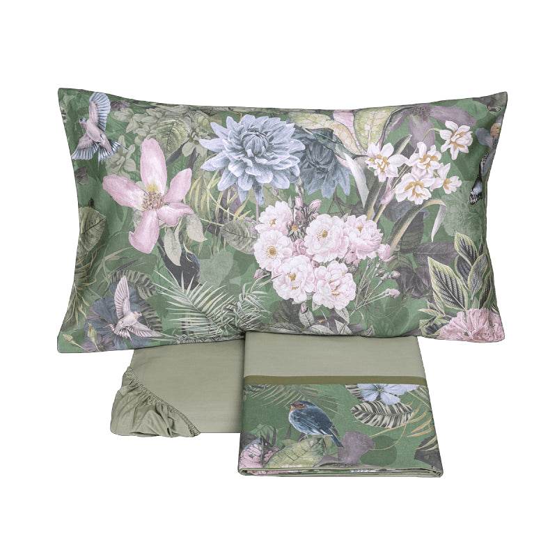 Lenzuola Stampato Biancheria Protea cpl Fazzini - evabiancheria