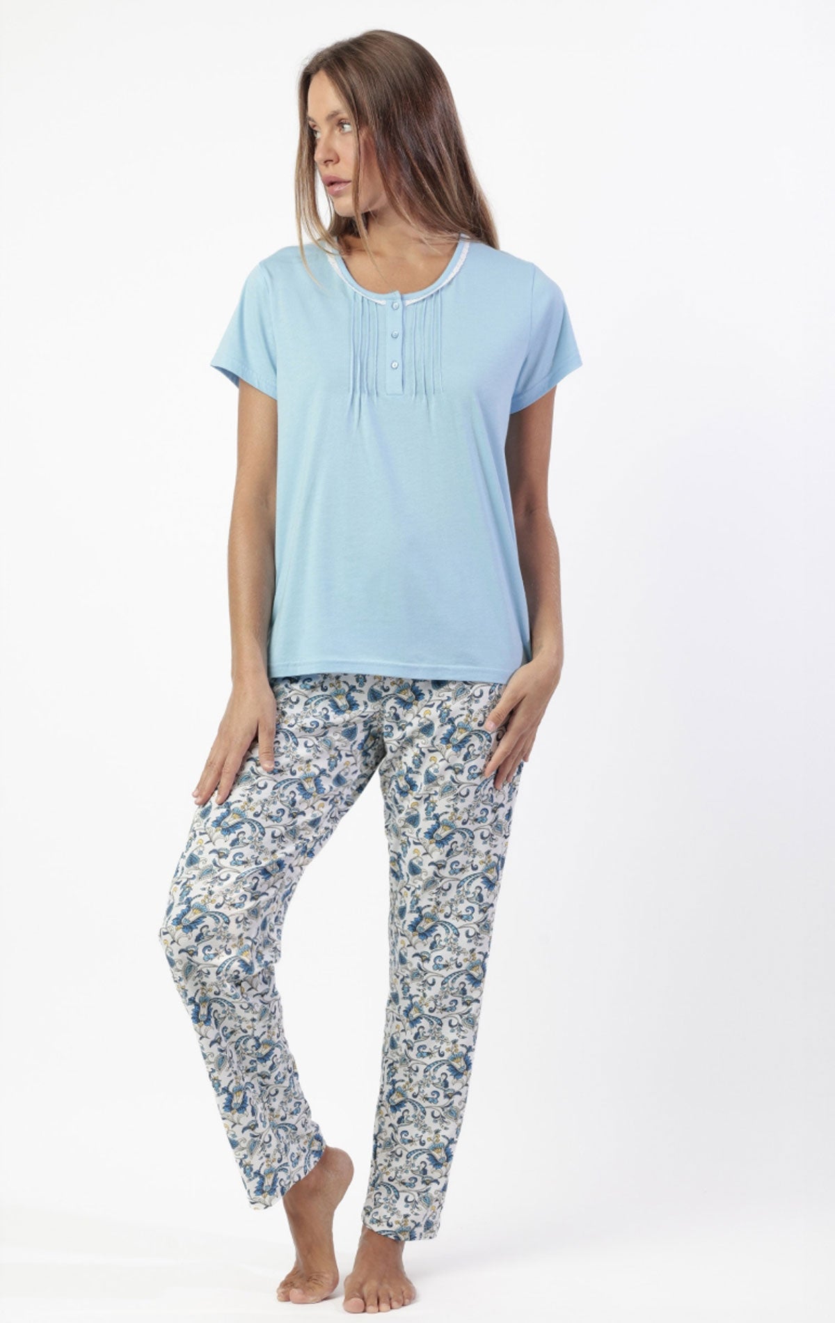 Pigiama Manica corta Panatalone lungo Donna 64042 Disney