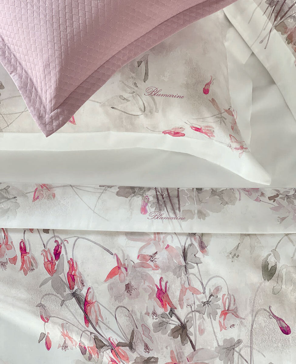 Lenzuola Stampato Biancheria Ciclamino Cpl Blumarine Home