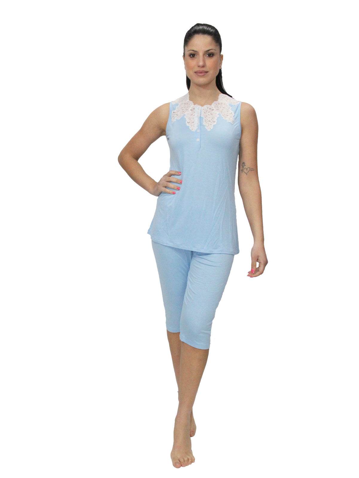 Pigiama pinocchietto Donna 6468/A Clara Rossi Firenze - evabiancheria