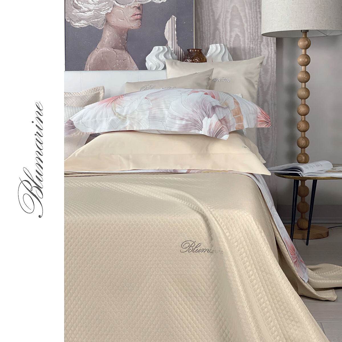 Copriletto jacquard Biancheria Primizia Cprt Blumarine Home - evabiancheria