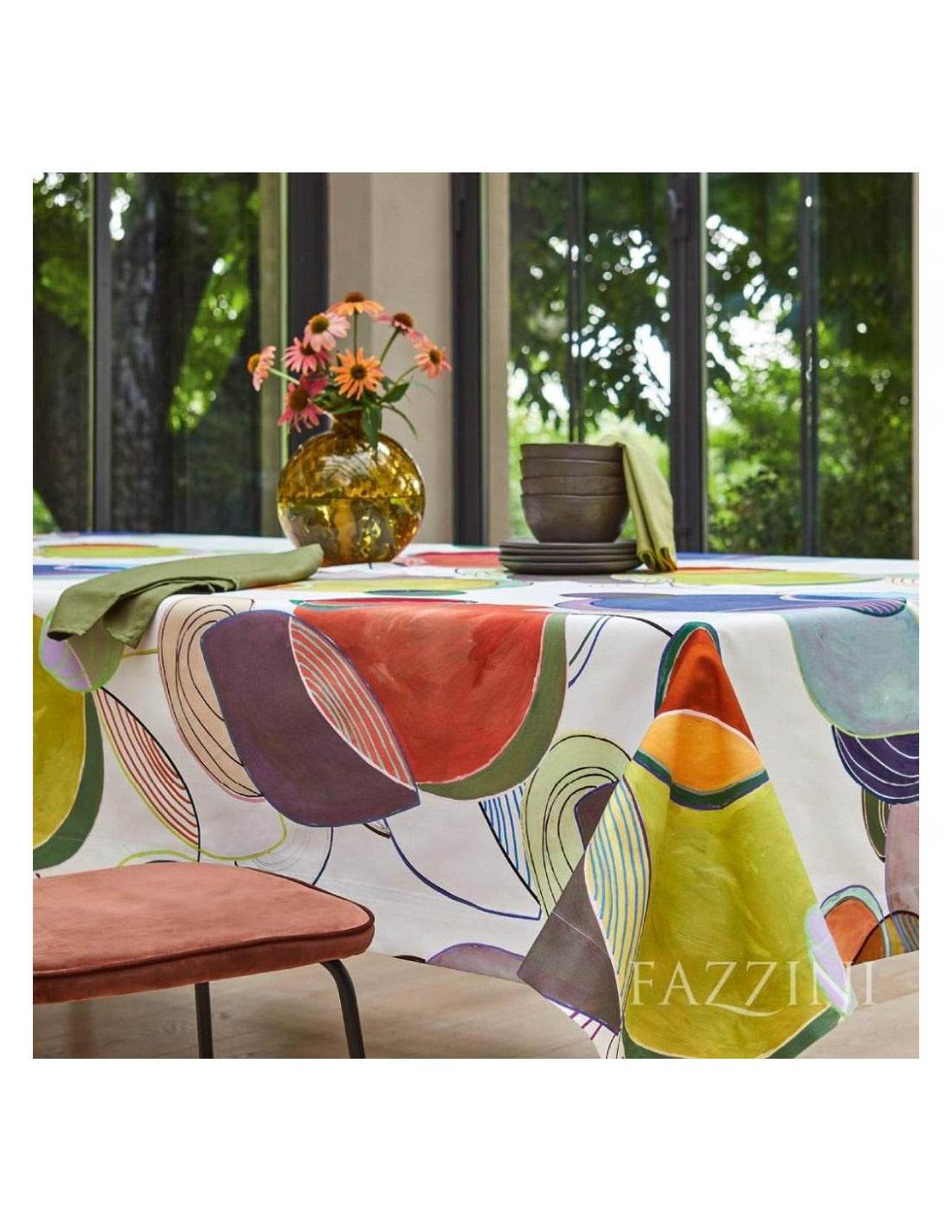 Tovaglia Stampato Biancheria Ellisse Tov Fazzini - evabiancheria