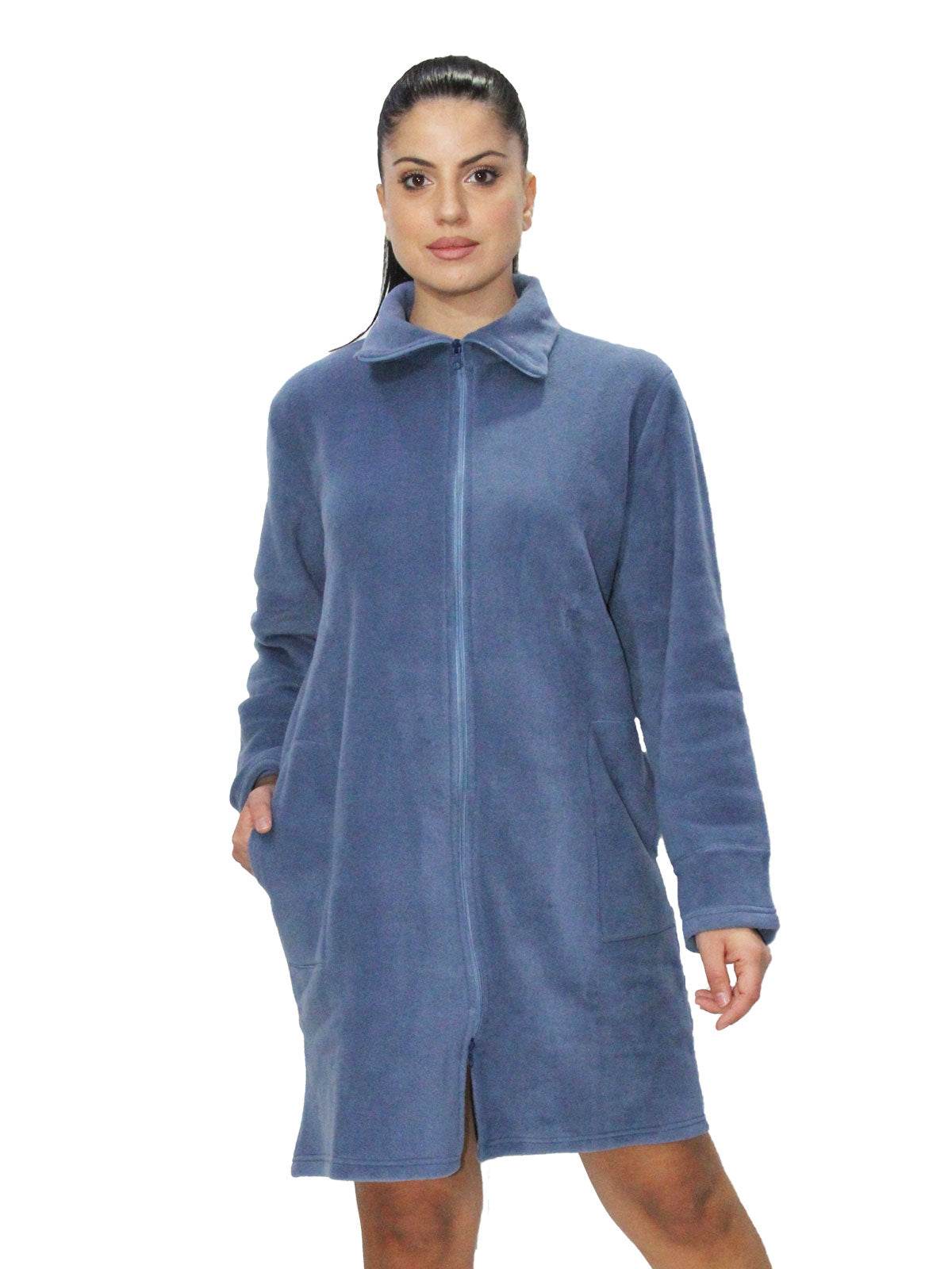 Vestaglia con zip Donna I2562 Fida - evabiancheria