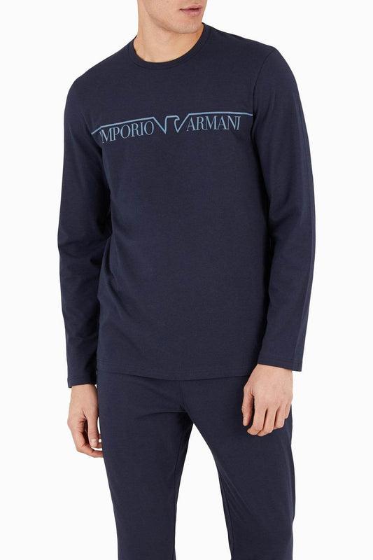 Pigiama Giro collo Uomo 4F516 112033 Emporio Armani - evabiancheria