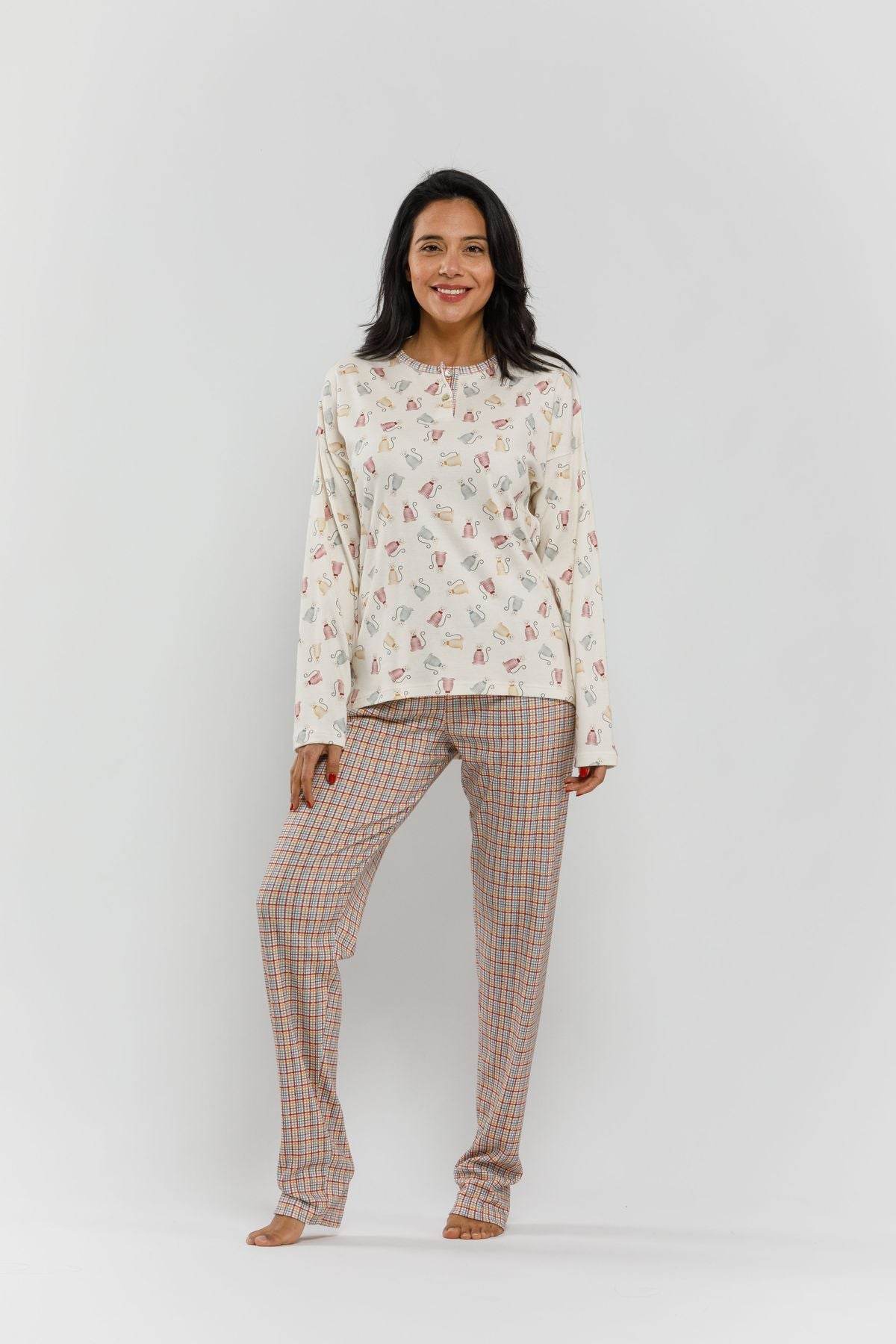 Pigiama Serafino Donna I2516 Fida - evabiancheria