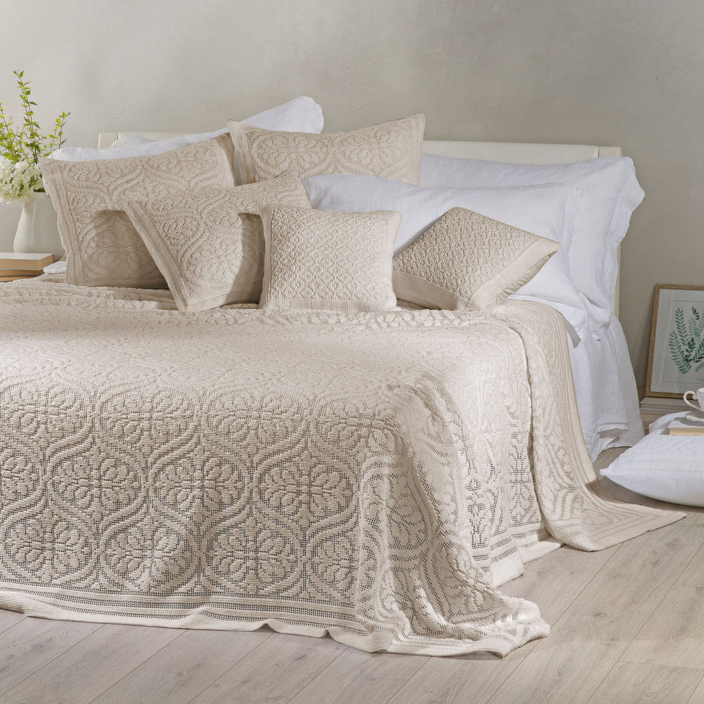 Copriletto jacquard Biancheria Vittoria Cprt Caleffi