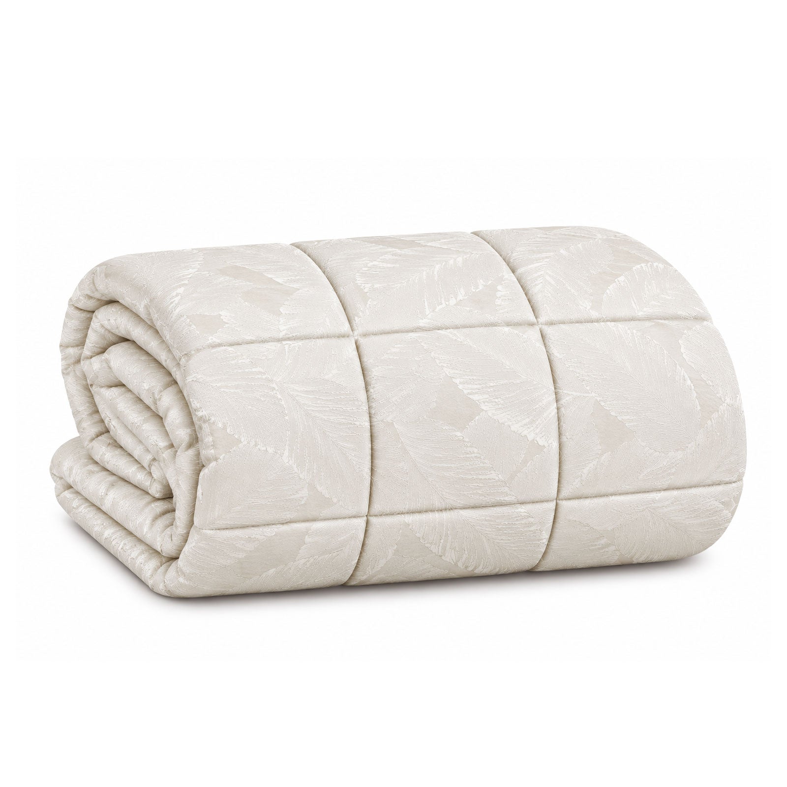 Trapunta jacquard Biancheria Grimilde Foliage Trap Eva Home