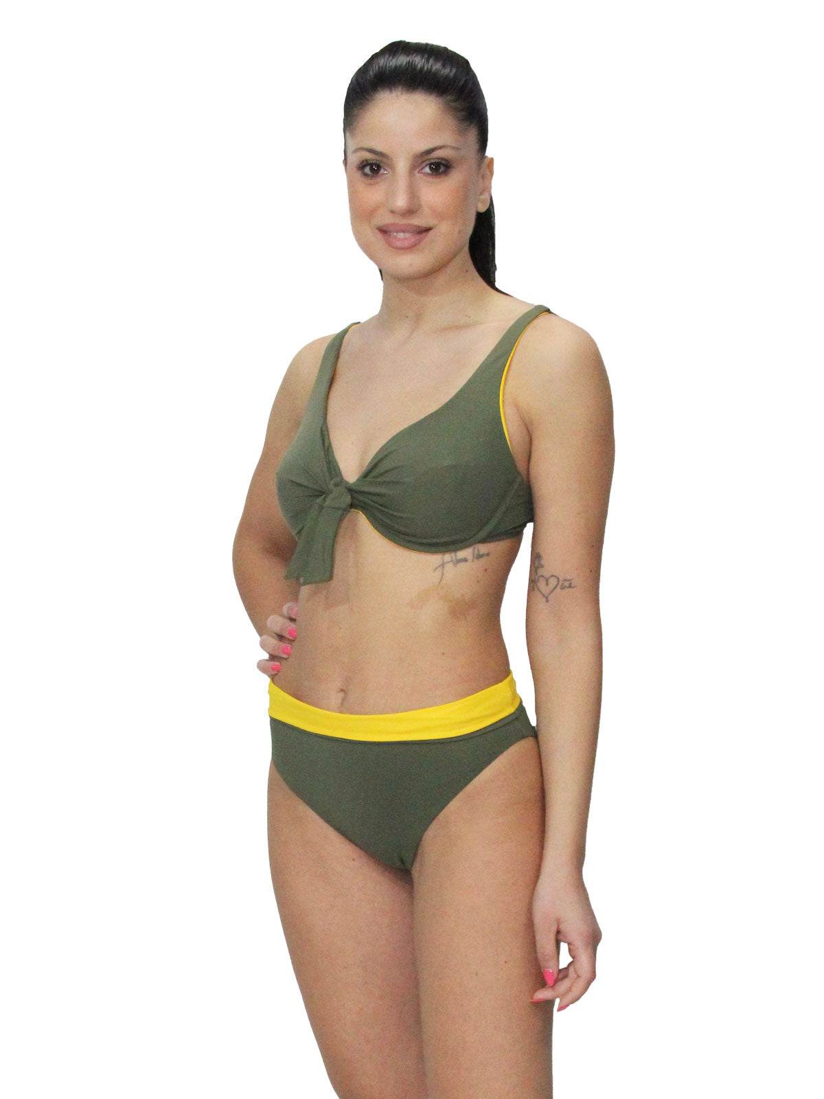 Bikini Sfoderato con ferretto Donna H302 Huitre - evabiancheria