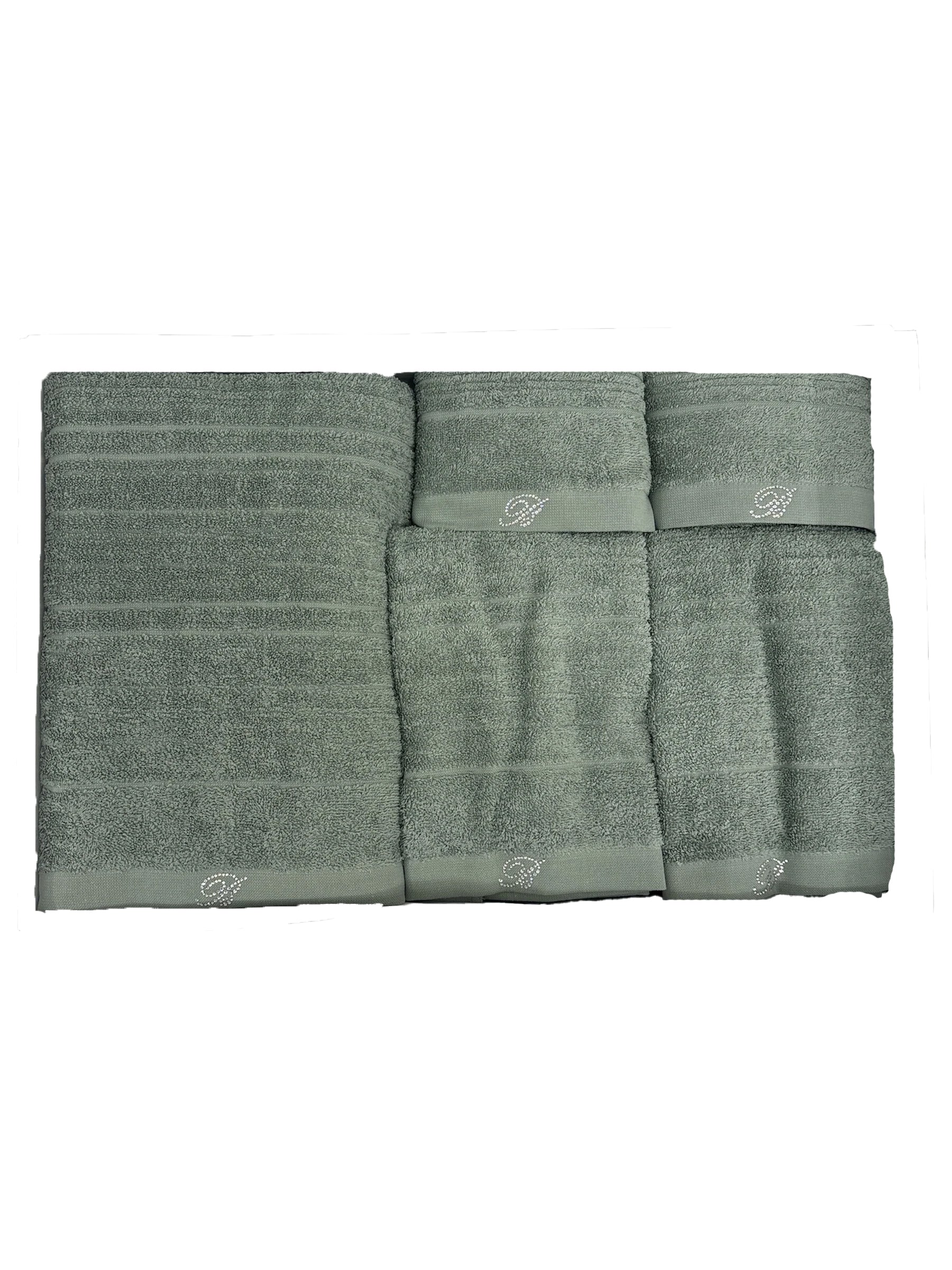 Completo bagno 5 pz Biancheria Samira 5pz Blumarine Home