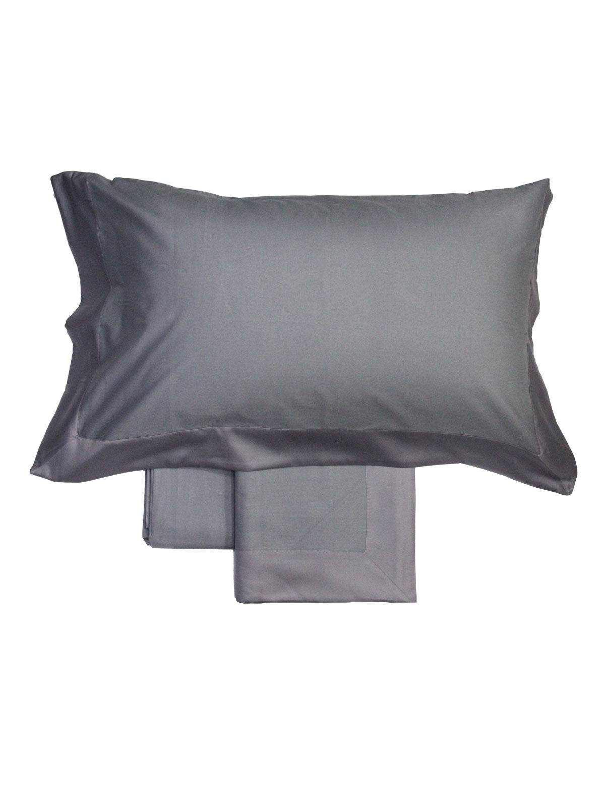 Lenzuola Bicolore Biancheria Balza Raso Cpl Eva Home - evabiancheria