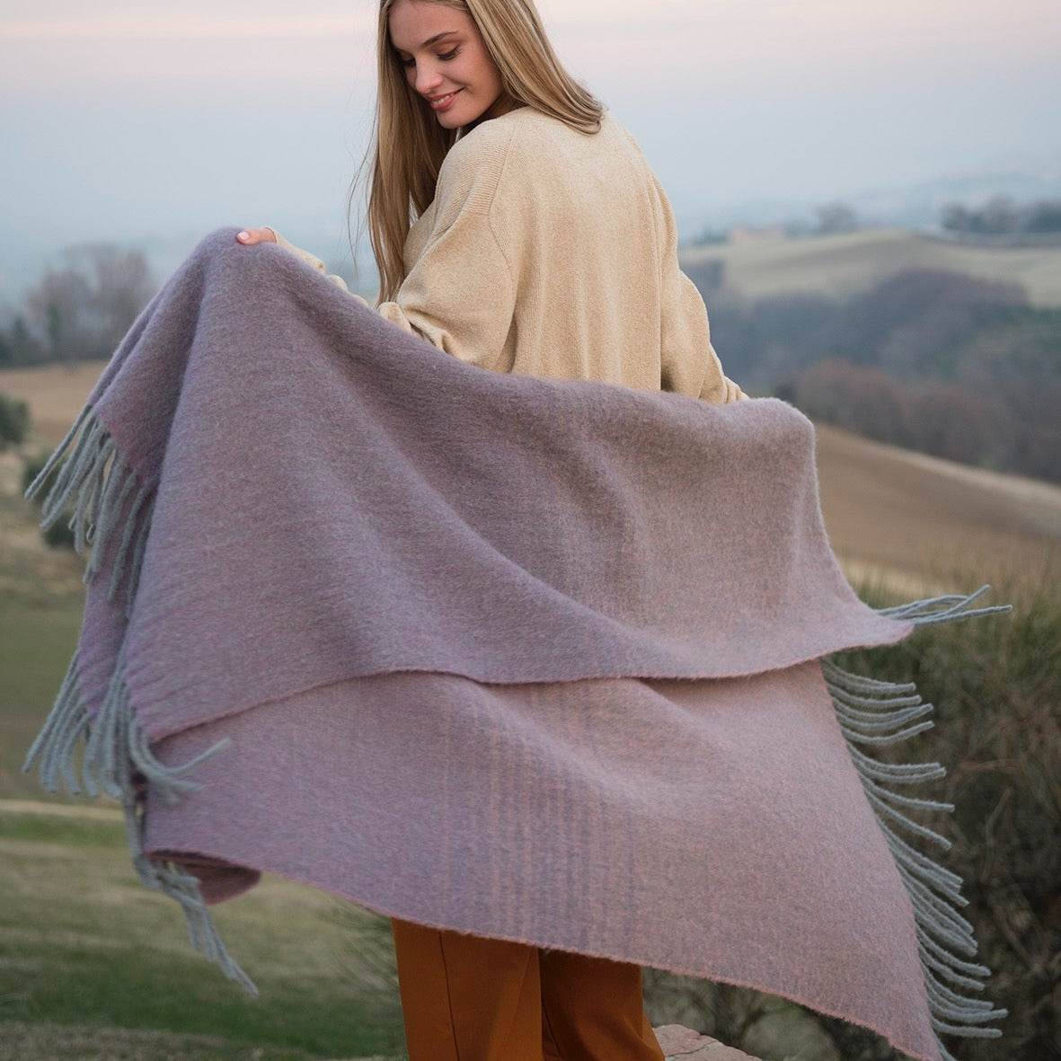 Plaid 130x170 Biancheria Nuvola Plaid Fazzini - evabiancheria