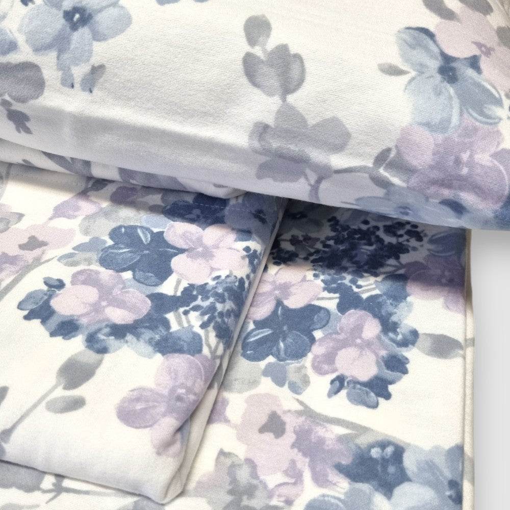 Lenzuola Stampato Biancheria Hydra Cpl Flanella MIrabello - evabiancheria