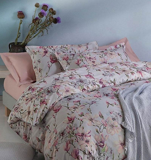 Lenzuola Stampato Biancheria Elegant Flowers MIrabello - evabiancheria