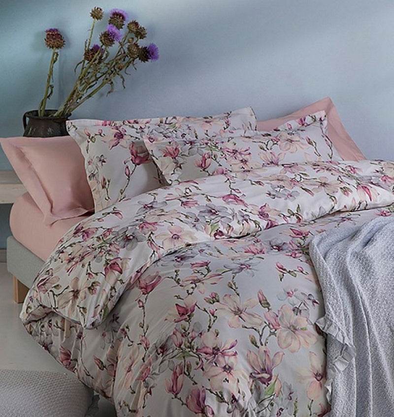 Lenzuola Stampato Biancheria Elegant Flowers MIrabello - evabiancheria