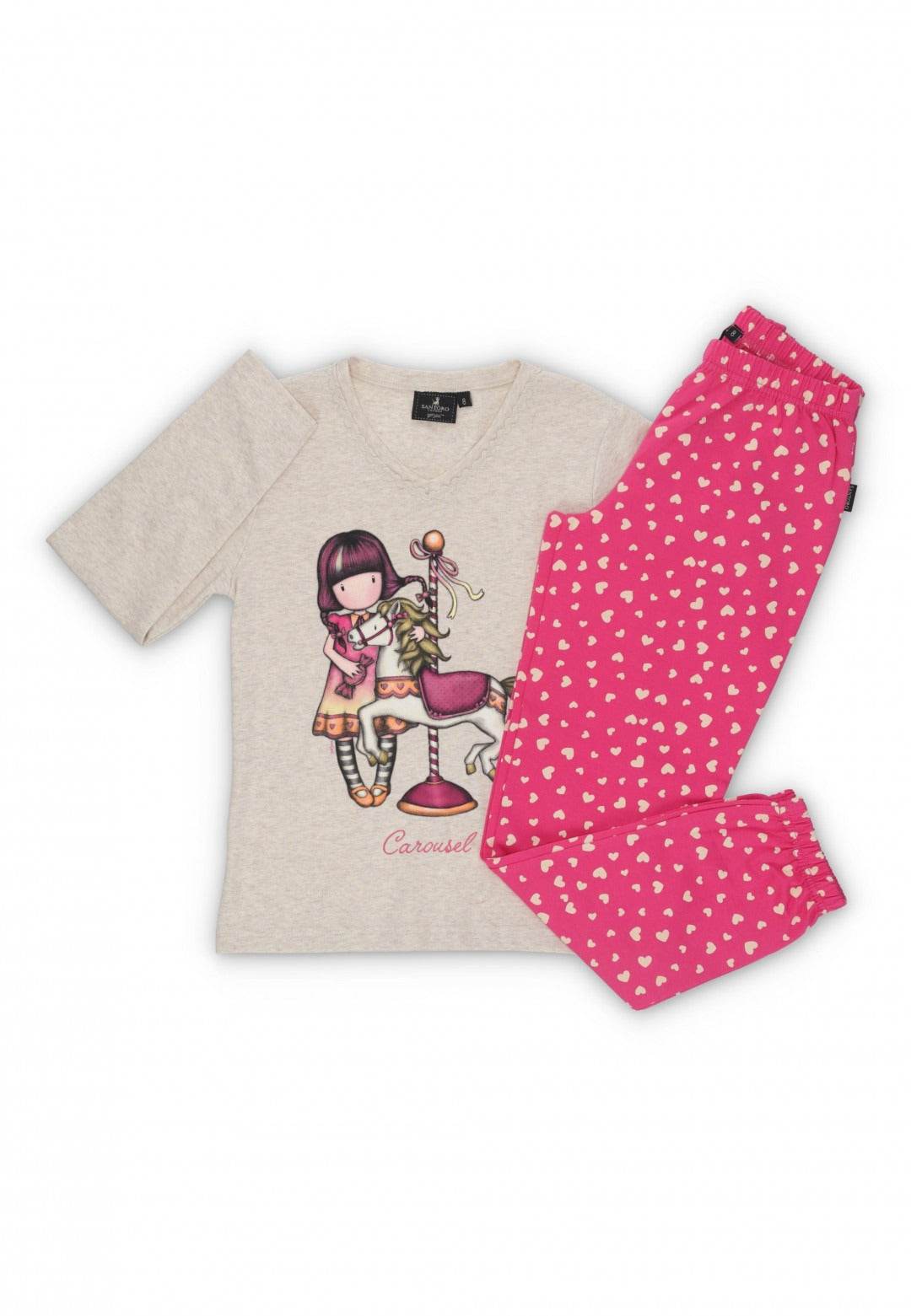 Pigiama Giro collo Bimba 62409 Santoro - evabiancheria