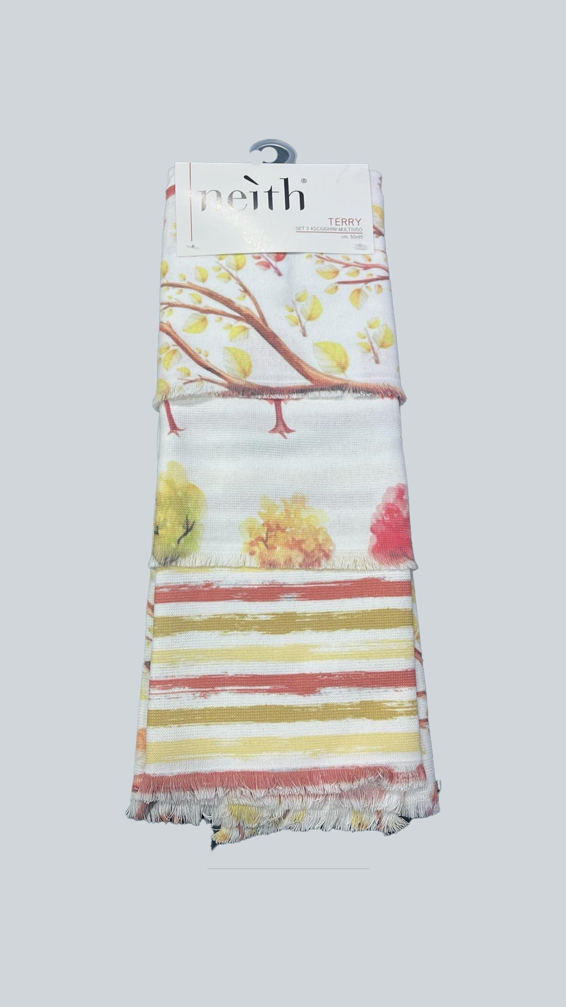 Strofinaccio Stampato Biancheria Terry Strof Set 3 Neith
