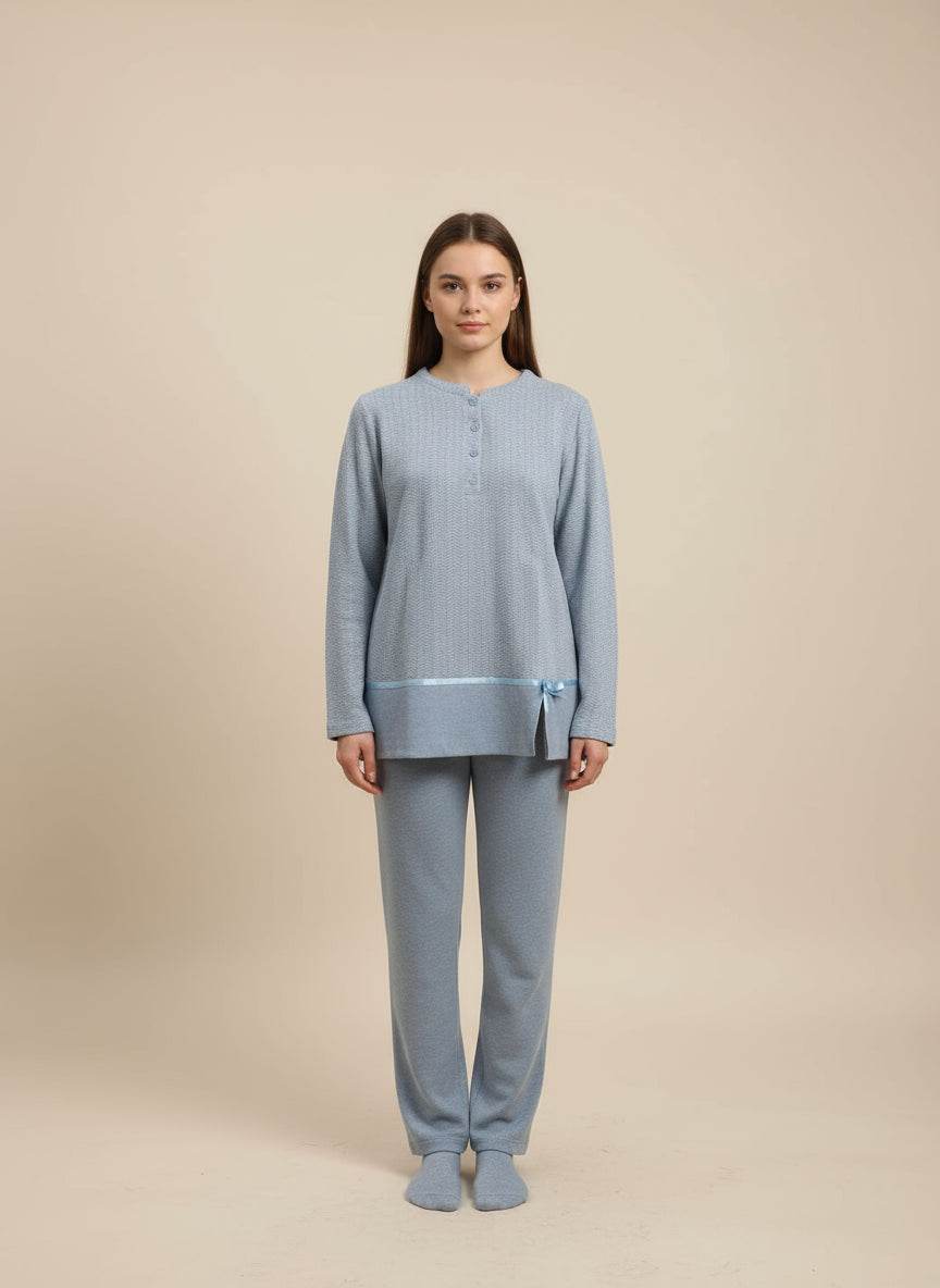 Pigiama Serafino Donna I2640 Fida - evabiancheria