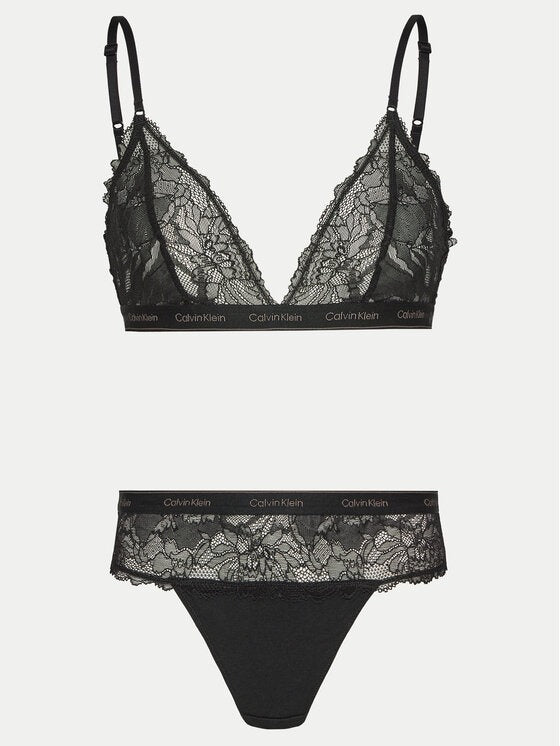 Bralette Bralette+Perizoma Donna QF7989E Calvin Klein