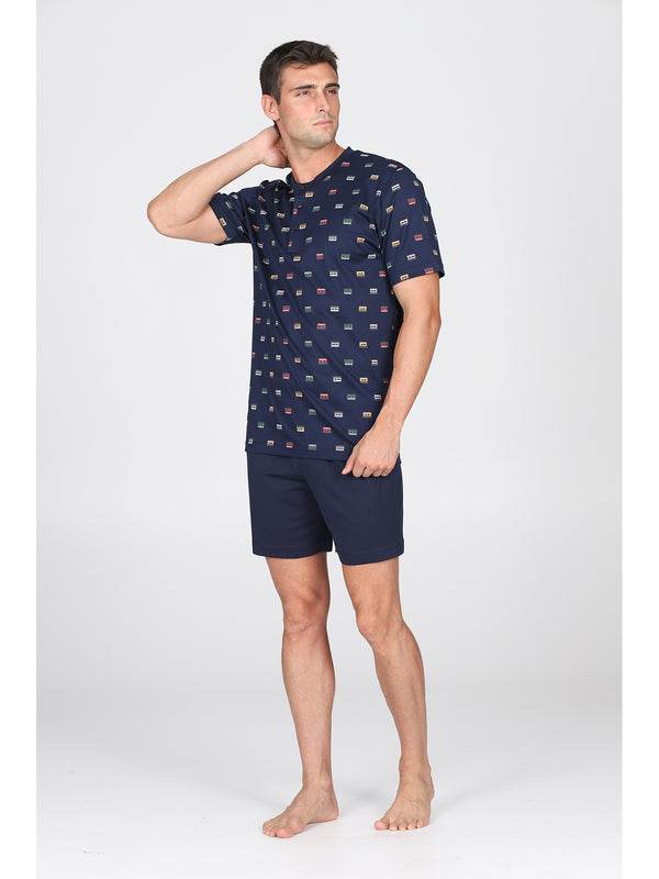 Pigiama corto Uomo Saluzzo Jac205 Julipet - evabiancheria