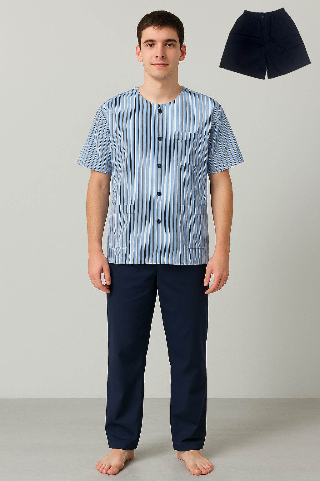 Pigiama 3 pezzi Uomo Narciso 3pz Crispo - evabiancheria