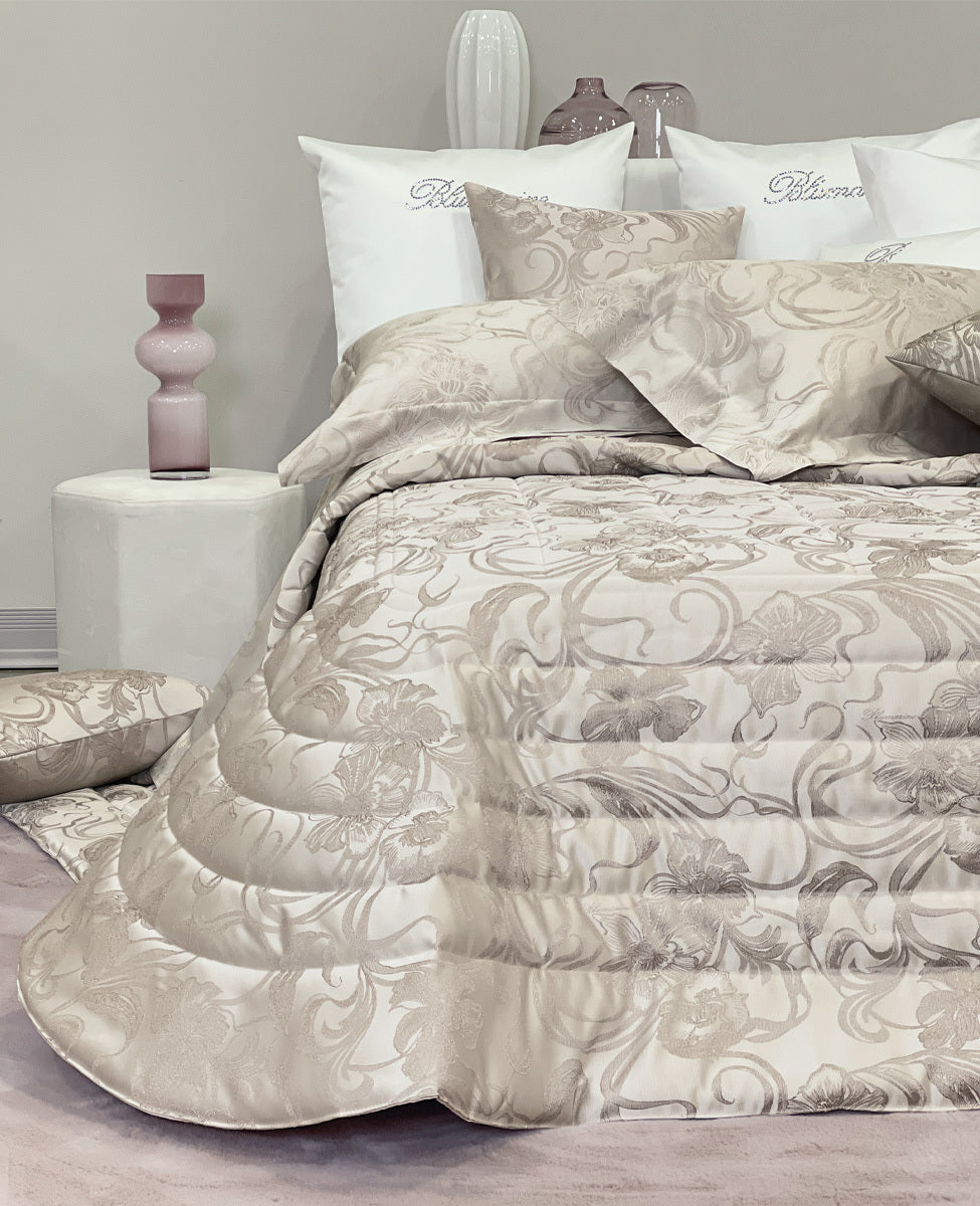 Trapunta jacquard Biancheria Lapis Trap Blumarine Home