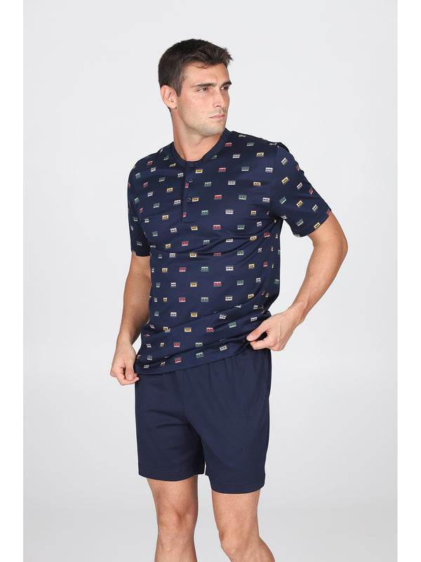 Pigiama corto Uomo Saluzzo Jac205 Julipet - evabiancheria