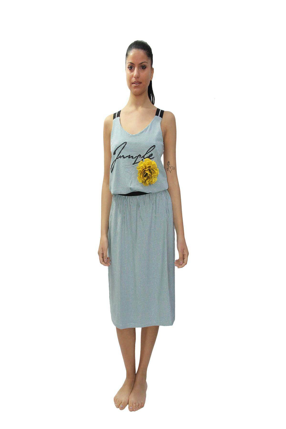 Abito Lungo Donna JAMAICA 4790 Pepita - evabiancheria