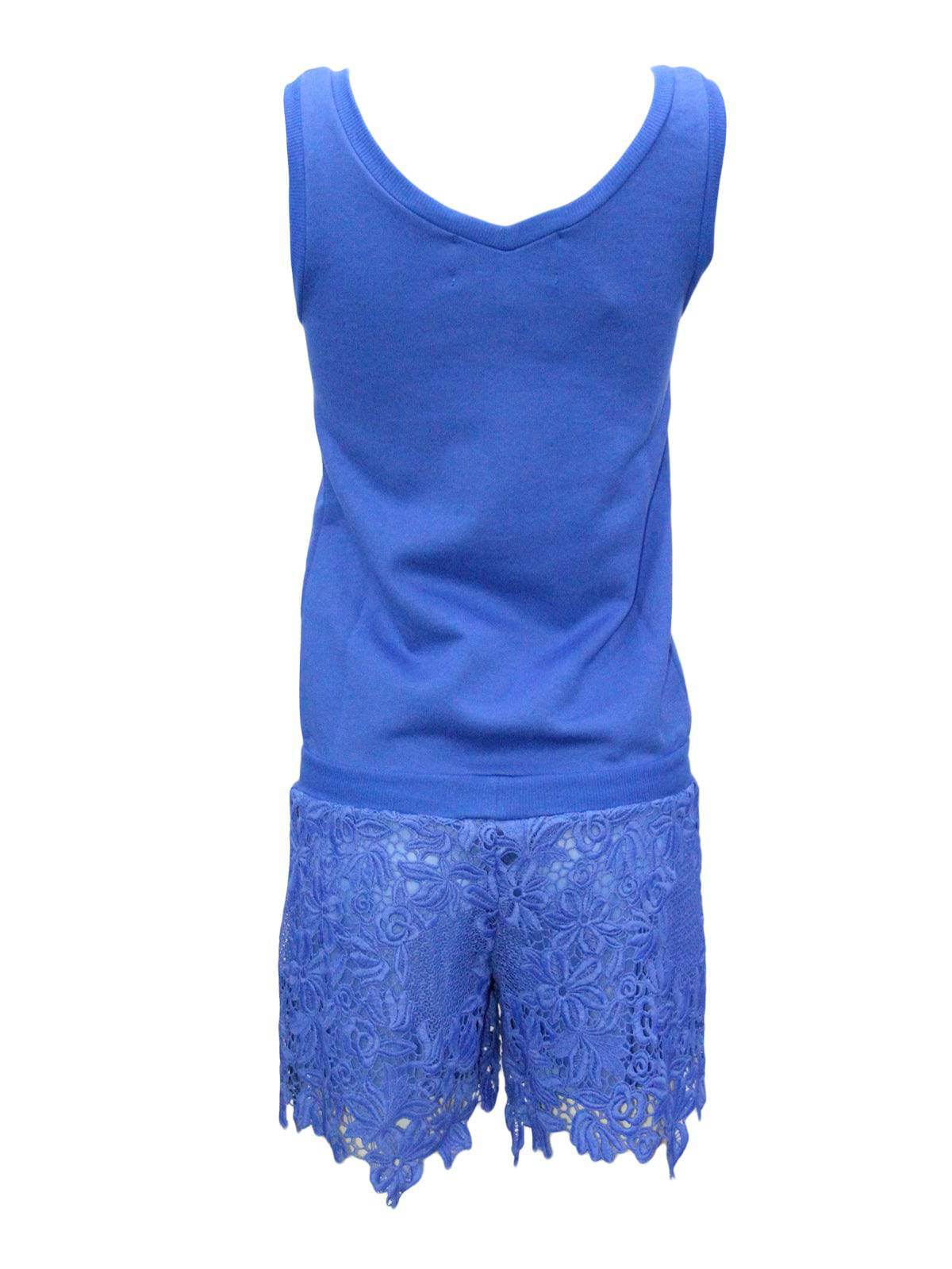 Abito corto Donna 9142 AZURE Pepita - evabiancheria