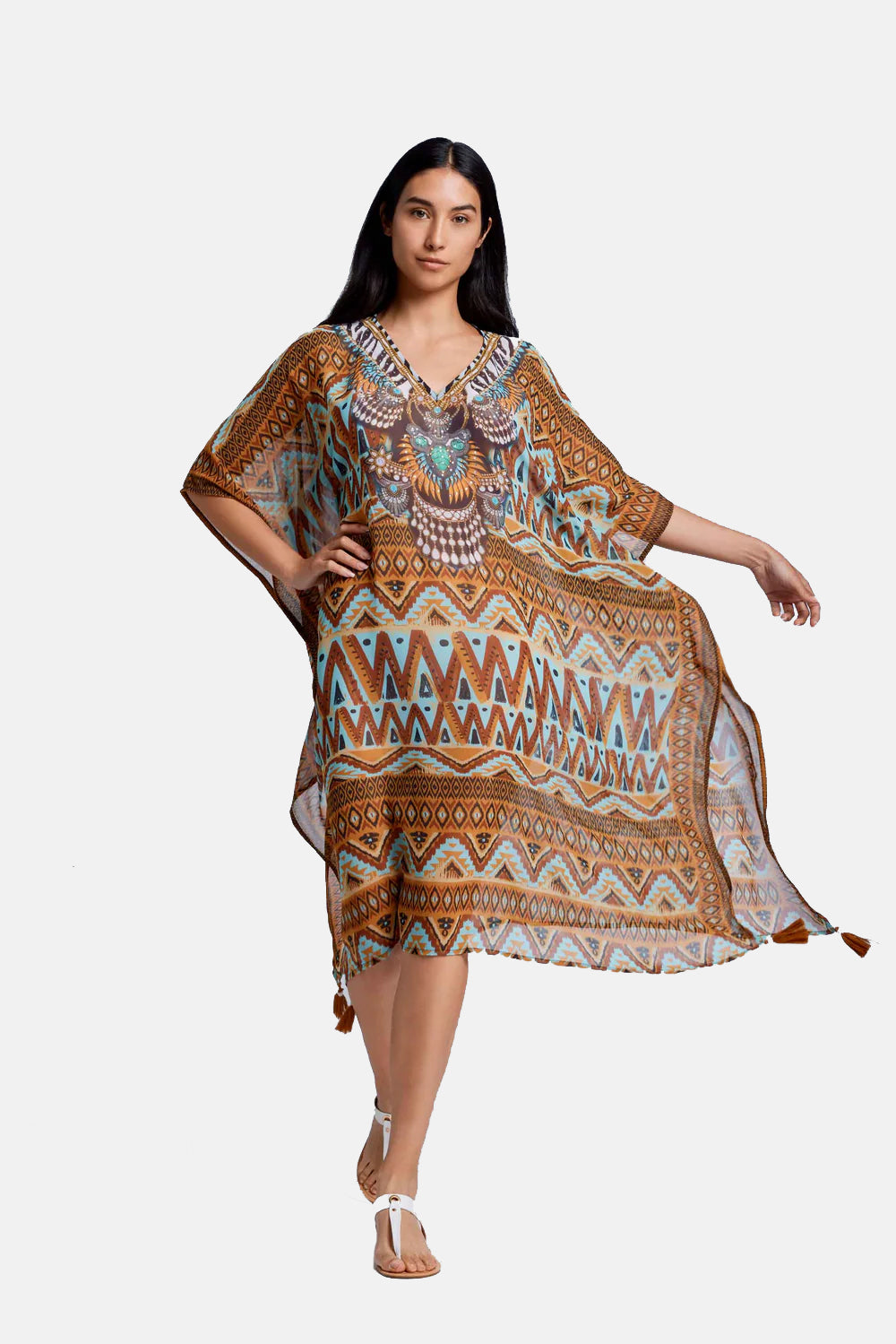 Abito kaftan Donna VI24-054 Vacanze Italiane evabiancheria