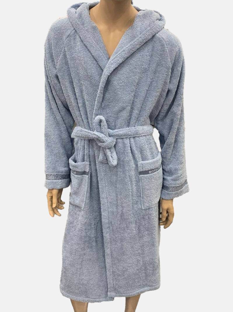 Accappatoio con cappuccio Bagno MINIMAL ACC Borbonese - evabiancheria