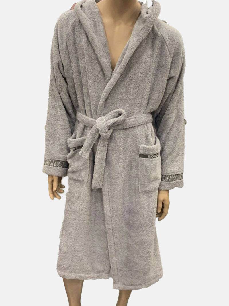 Accappatoio con cappuccio Bagno MINIMAL ACC Borbonese - evabiancheria