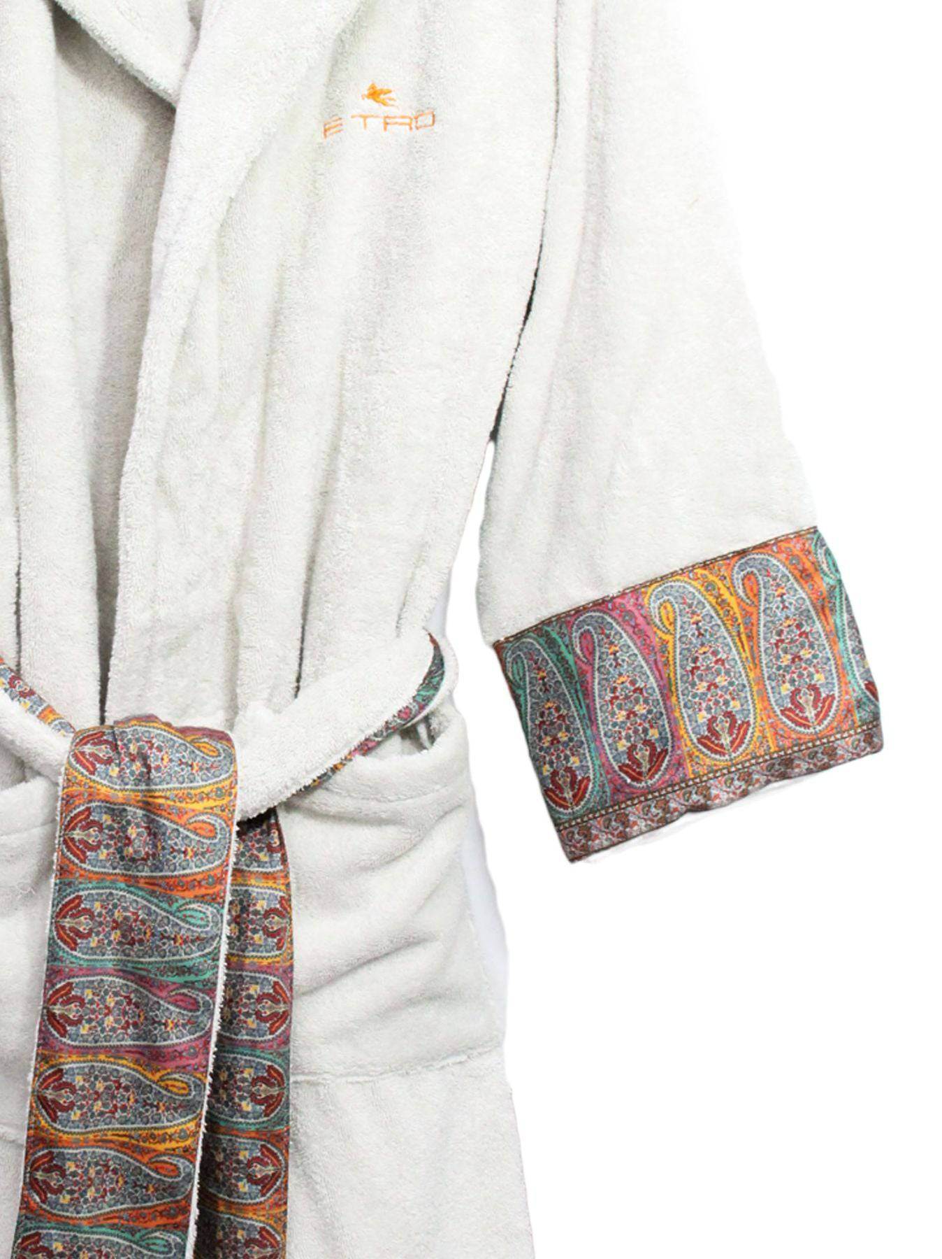 Accappatoio con cappuccio Biancheria 49048 9273 Etro Home - evabiancheria