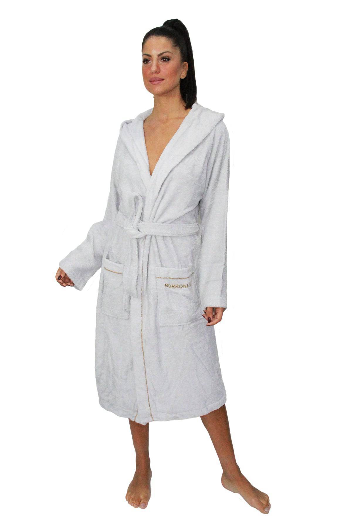 Accappatoio con cappuccio Biancheria FINE OP ACC Borbonese - evabiancheria