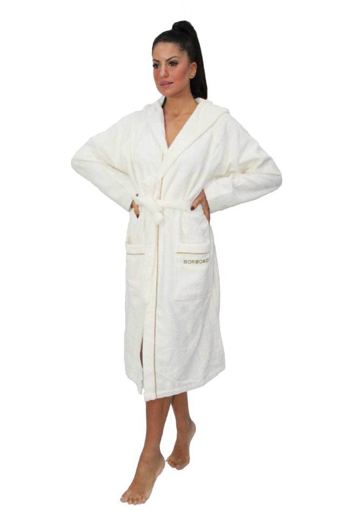 Accappatoio con cappuccio Biancheria FINE OP ACC Borbonese - evabiancheria