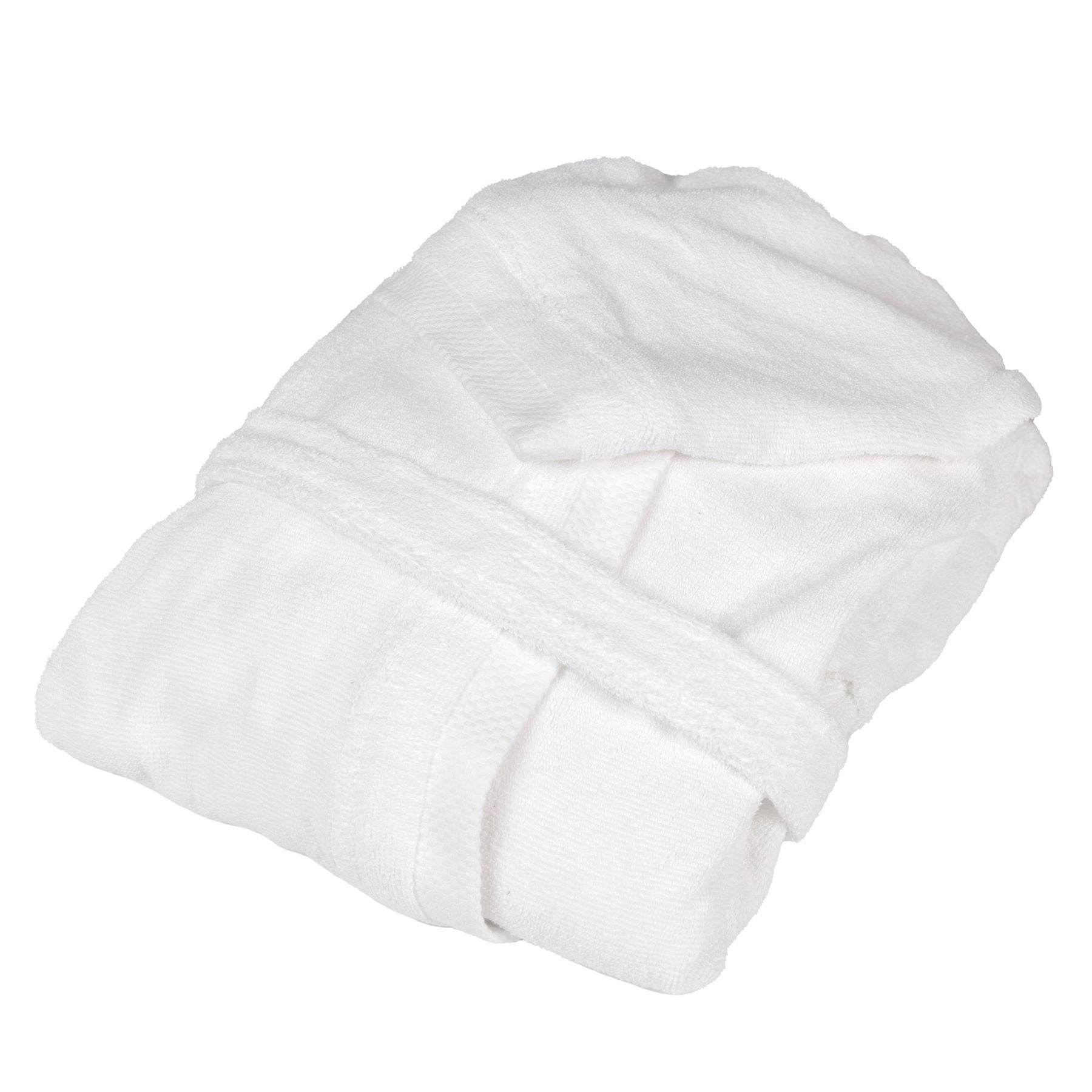 Accappatoio con cappuccio Biancheria Square Acc Fazzini - evabiancheria