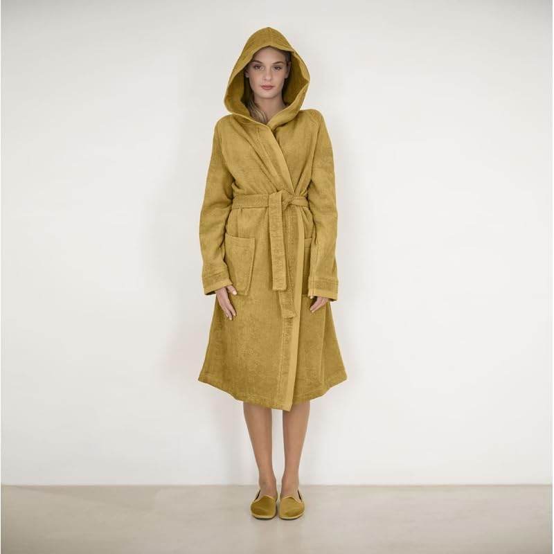 Accappatoio con cappuccio Biancheria Square Acc Fazzini - evabiancheria