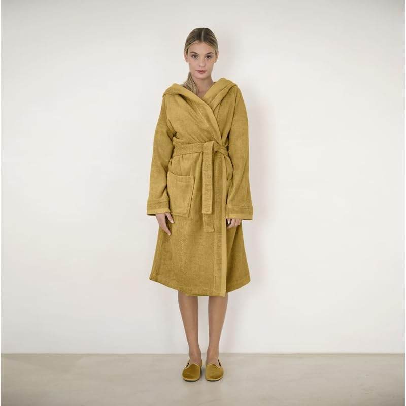 Accappatoio con cappuccio Biancheria Square Acc Fazzini - evabiancheria