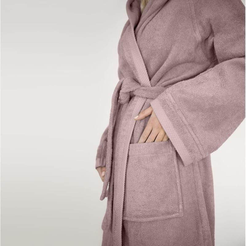 Accappatoio con cappuccio Biancheria Square Acc Fazzini - evabiancheria