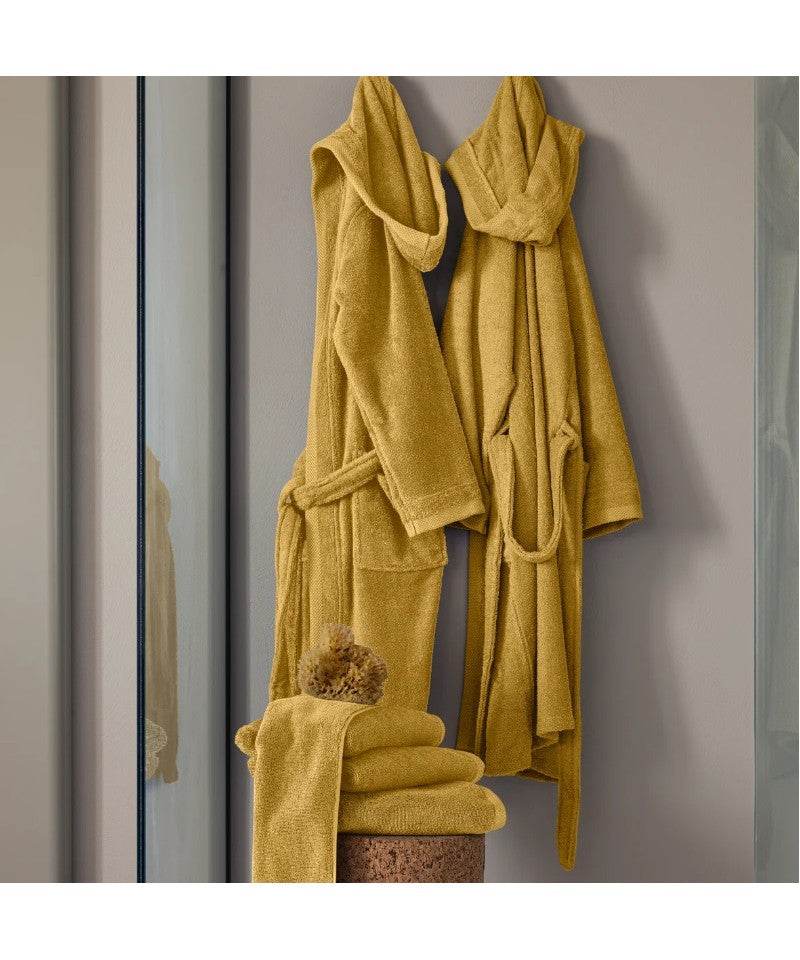 Accappatoio con cappuccio Biancheria Square Acc Fazzini - evabiancheria