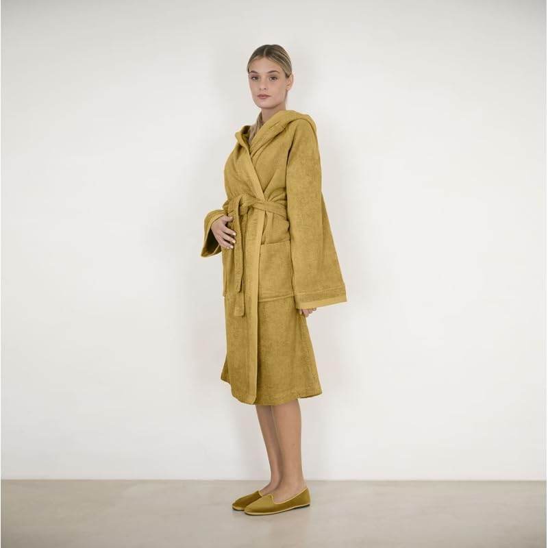 Accappatoio con cappuccio Biancheria Square Acc Fazzini - evabiancheria