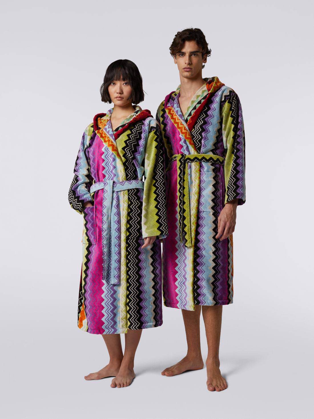 Accappatoio con cappuccio Unisex adulto Giacomo acc Missoni Home - evabiancheria