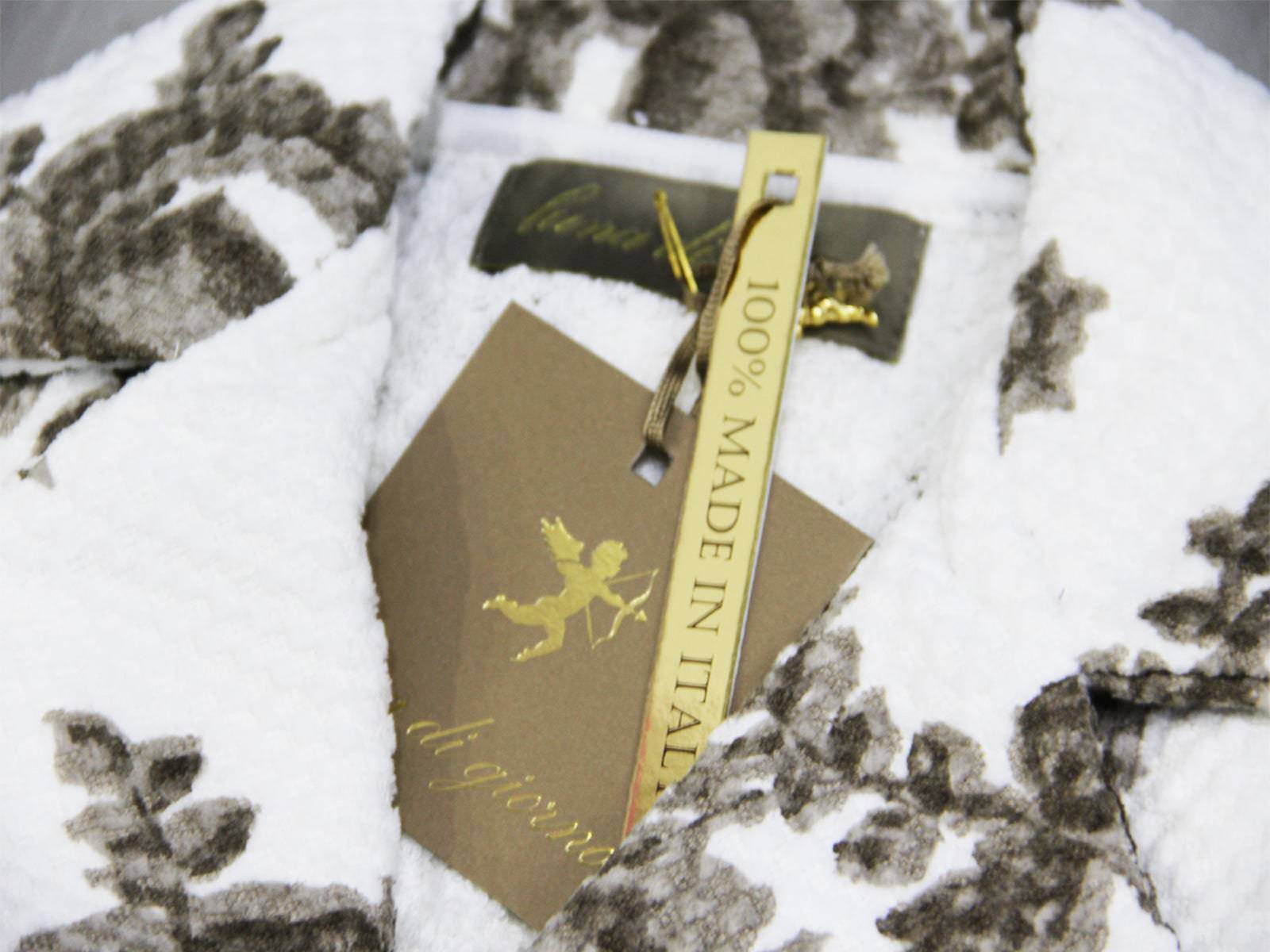 Accappatoio senza cappuccio Bagno ROSE SR2196 Luna di Giorno - evabiancheria