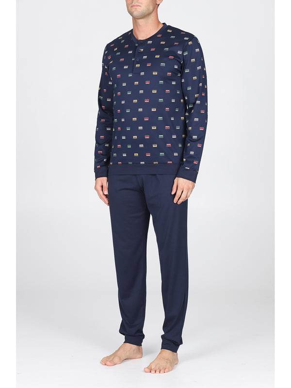 Pigiama Lungo Uomo Saluzzo JAL276 Julipet - evabiancheria